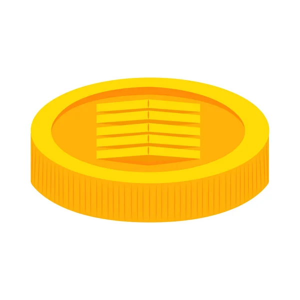 Abstract virtual coin — Stock Vector