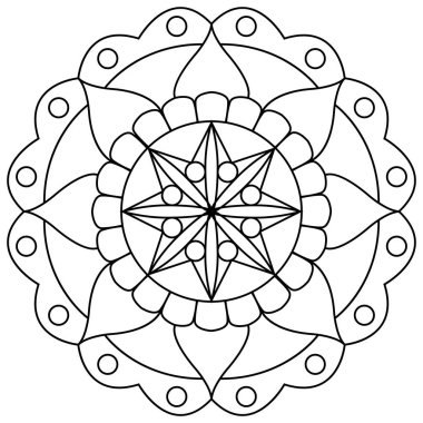 soyut şirin mandala