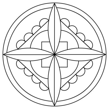 soyut şirin mandala