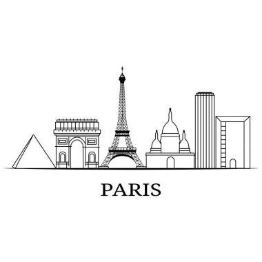 Manzara şehir silueti