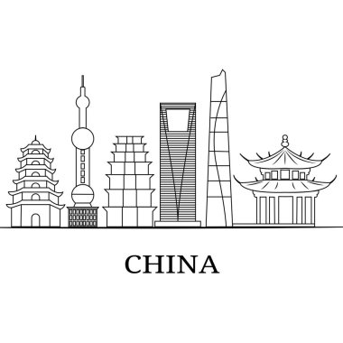 Manzara şehir silueti