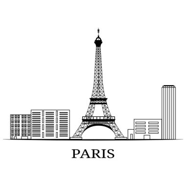 Manzara şehir silueti