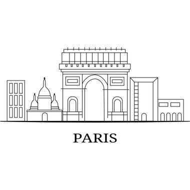 Manzara şehir silueti