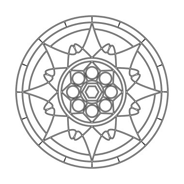 soyut şirin mandala