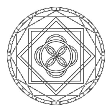 soyut şirin mandala