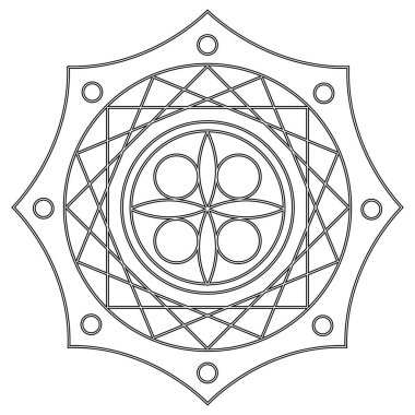 soyut şirin mandala