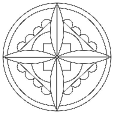 soyut şirin mandala