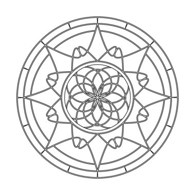 soyut şirin mandala