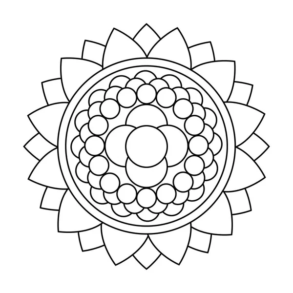 Mandala lindo abstracto — Vector de stock