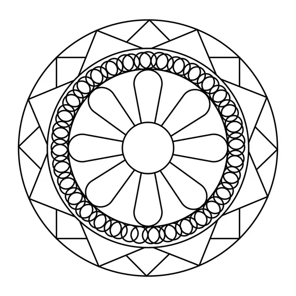 Mandala lindo abstracto — Vector de stock