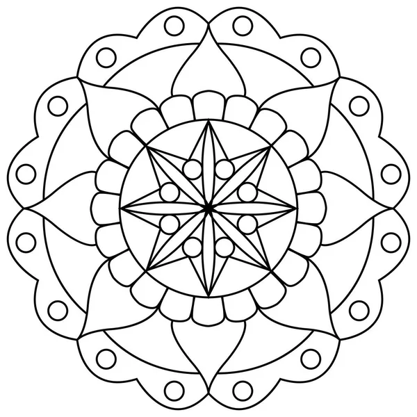 Abstrait mignon mandala — Image vectorielle