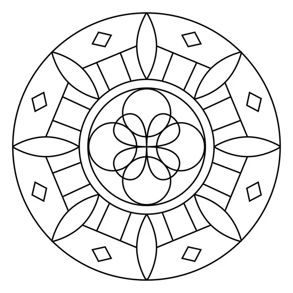 Mandala lindo abstracto — Vector de stock