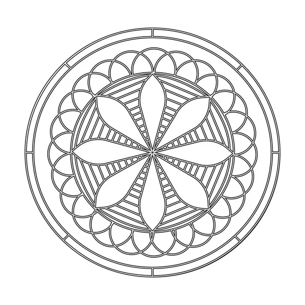 Soyut şirin mandala — Stok Vektör