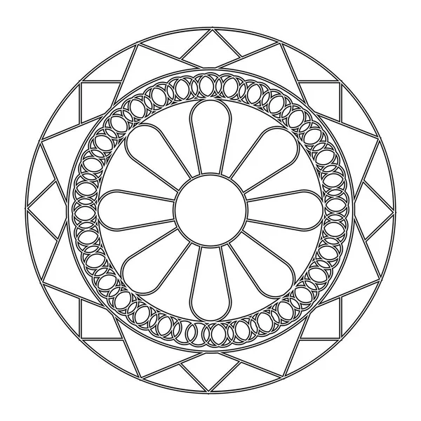 Mandala lindo abstracto — Vector de stock