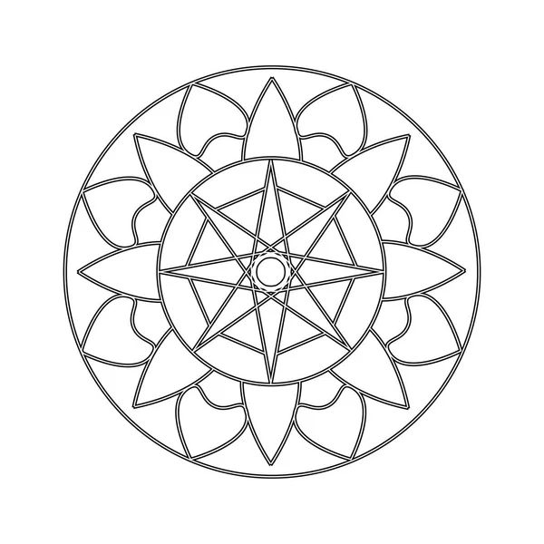 Mandala lindo abstracto — Vector de stock