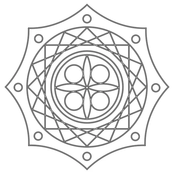 Mandala lindo abstracto — Vector de stock