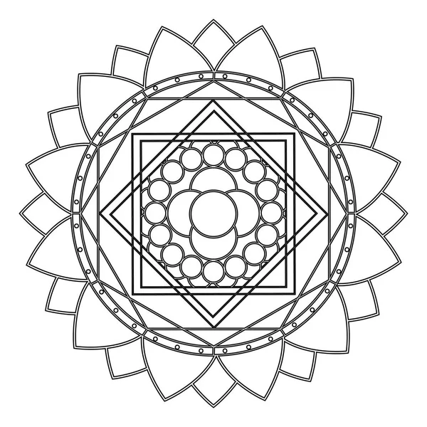 Abstrait mignon mandala — Image vectorielle