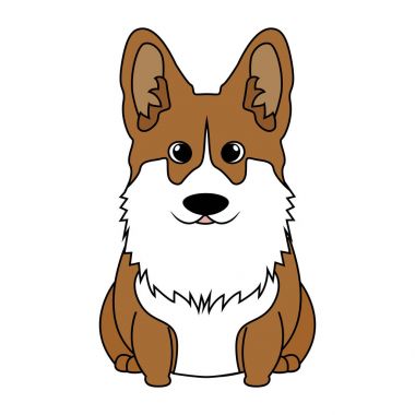 Soyut şirin köpek