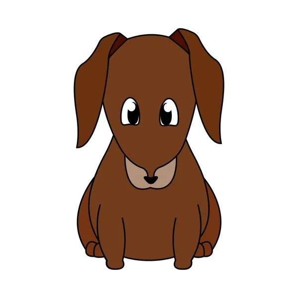 Abstrait mignon chien — Image vectorielle