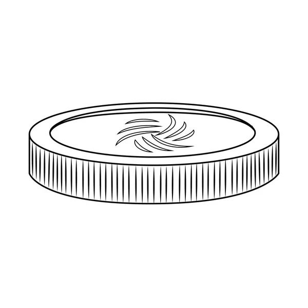 Анотація віртуальна монетка — стоковий вектор
