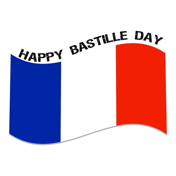 Gelukkige bastille dag — Stockvector