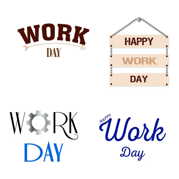 Щасливі робочого дня — стоковий вектор
