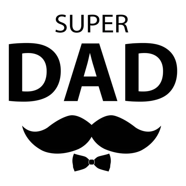 Abstract Super Dad — Stock Vector