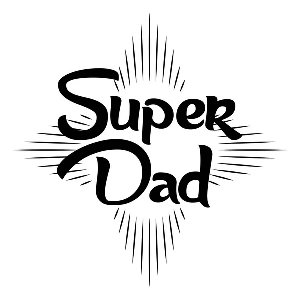 Abstract Super Dad — Stock Vector