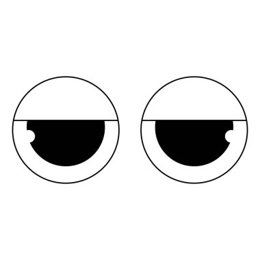 Soyut çizgi film gözleri