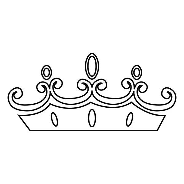 Abstract elegant crown — Stock Vector