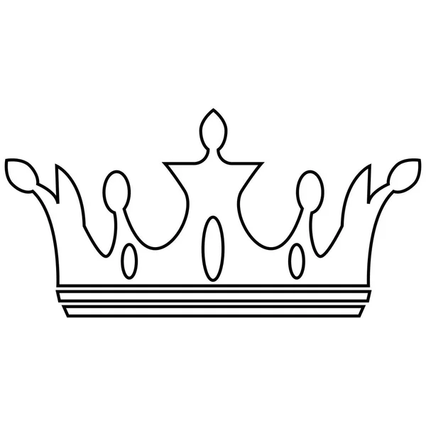 Abstract elegant crown — Stock Vector