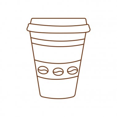 Kahve anahat simgesini