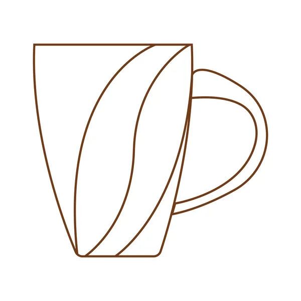 आउटलाइन कॉफी प्रतीक — स्टॉक वेक्टर