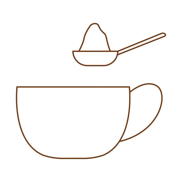 Dispositionssymbolen kaffe — Stock vektor