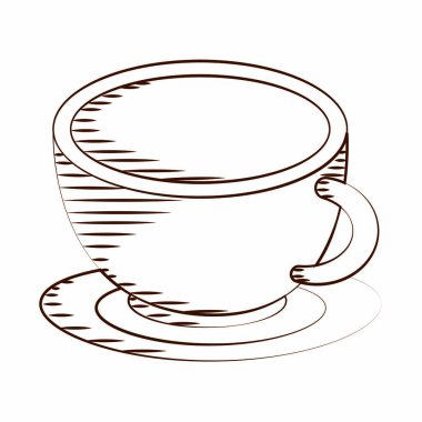 Eski bir kahve fincanı çizimi.