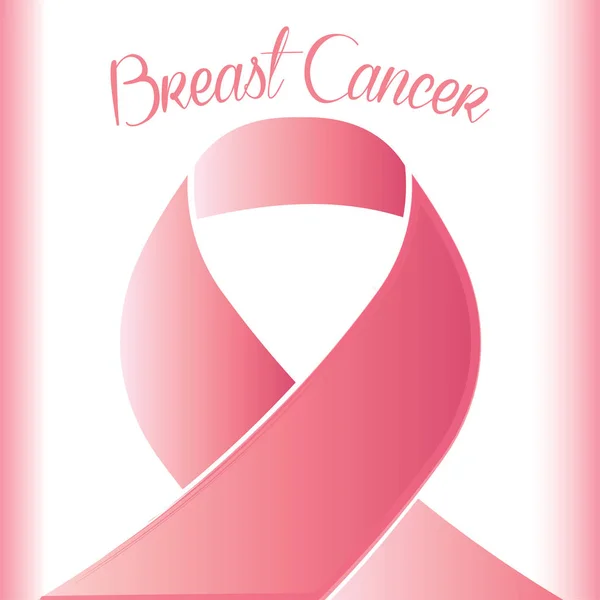 Affiche cancer du sein — Image vectorielle