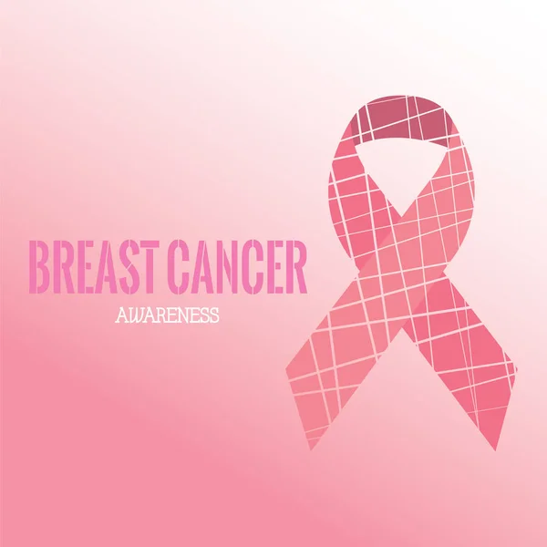 Breast cancer affisch — Stock vektor