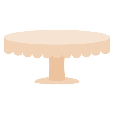 İzole pasta standı.