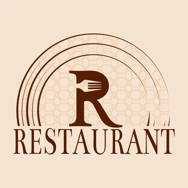 Ilustracja logo restauracji — Wektor stockowy