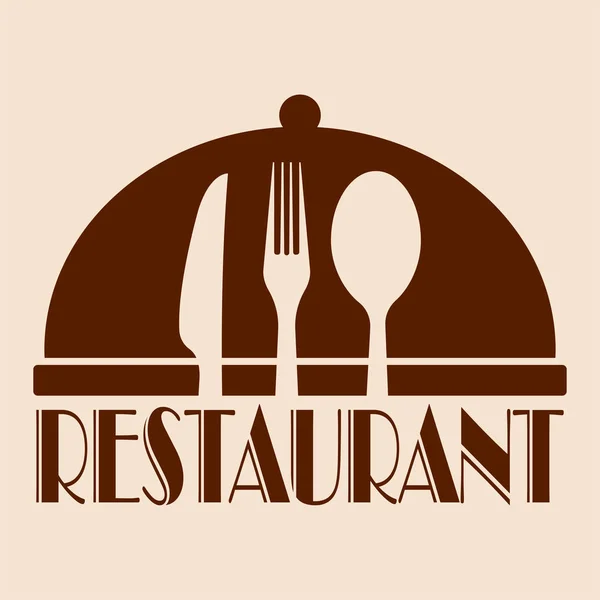 Illustration logo restaurant — Image vectorielle
