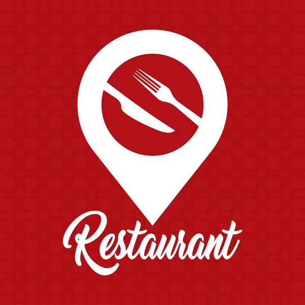 Restoran logosu çizimi — Stok Vektör