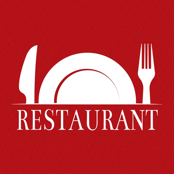 Ilustracja logo restauracji — Wektor stockowy