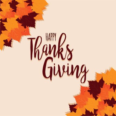 Üzerinde yazı olan Şükran Günü posteri