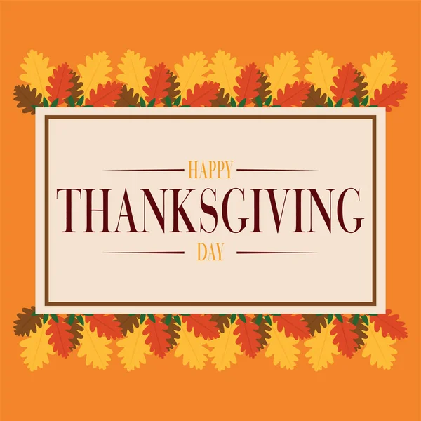Thanksgiving poster with text — Stock Vector
