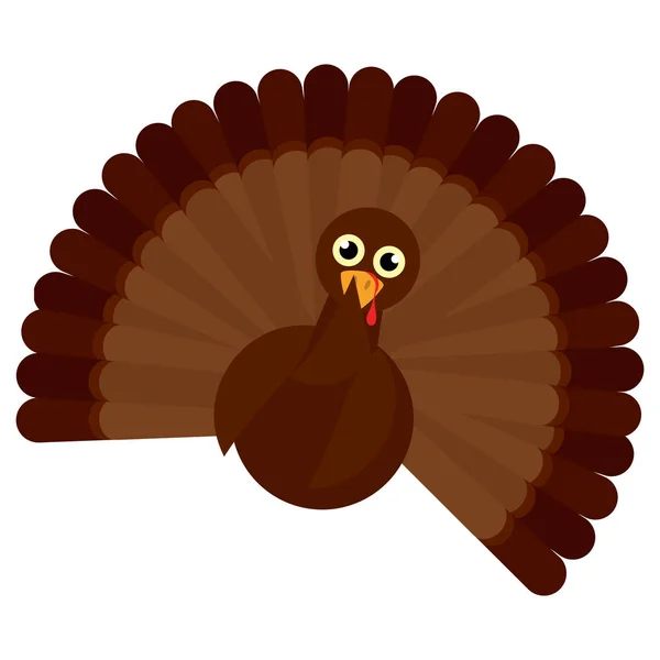 Isolated turkey image — Stock Vector