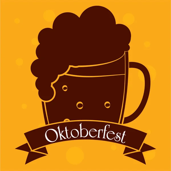 Plakat Oktoberfest z tekstem — Wektor stockowy