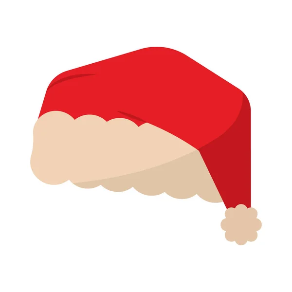 Santa Claus sombrero icono — Vector de stock