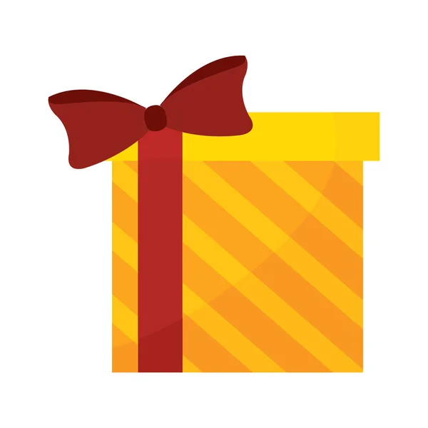 Icône boîte cadeau de Noël — Image vectorielle