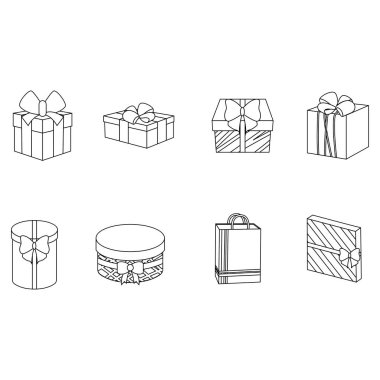 Noel hediye kutuları.