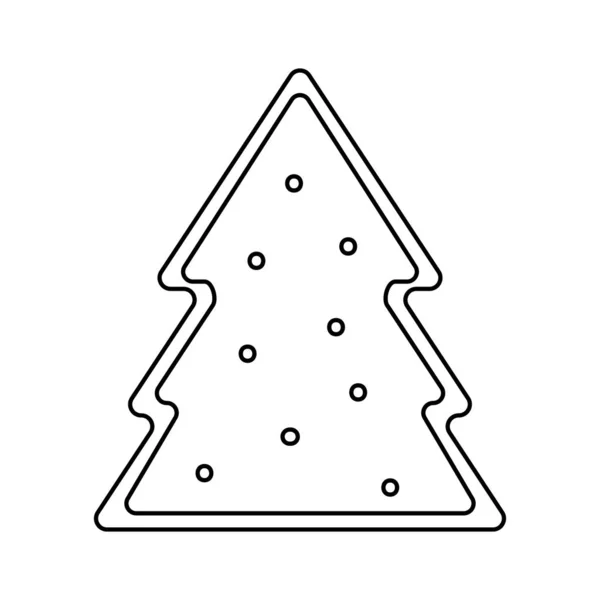 Пряничное печенье на Рождество — стоковый вектор